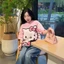 Áo phông Kitty GUMIN thiết kế áo dáng rộng thụng giấu quần dày dặn cao cấp