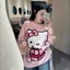 Áo phông Kitty GUMIN thiết kế áo dáng rộng thụng giấu quần dày dặn cao cấp