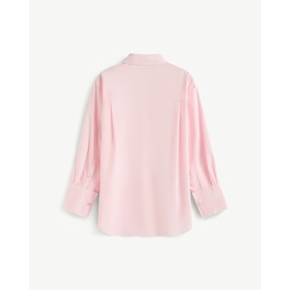 Áo Sơ Mi Nữ Tay Dài Vải Trơn Form Loose - Routine 10S25SHLW003
