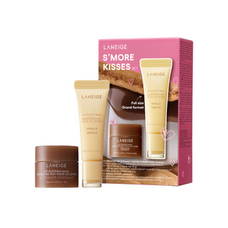 Set Laneige S'More Kisses Gồm Mặt Nạ Ngủ Lip Sleeping Mask 8g Chocolate Và Son Dưỡng Môi Lip Glowy Balm 10g Vanilla