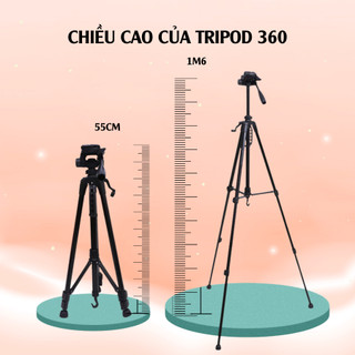 Chân Tripod Máy Ảnh, Điện Thoại 360 Độ – Thiết Kế Nhỏ Gọn, Chắc Chắn, Chuyên Dụng Livestream Quay Vlog