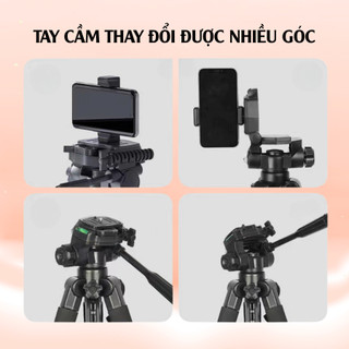 Chân Tripod Máy Ảnh, Điện Thoại 360 Độ – Thiết Kế Nhỏ Gọn, Chắc Chắn, Chuyên Dụng Livestream Quay Vlog