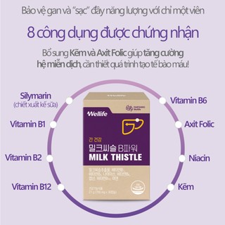 Viên uống bổ gan Make Me MILK THISTLE Daesang Wellife Hàn Quốc hộp 30 viên