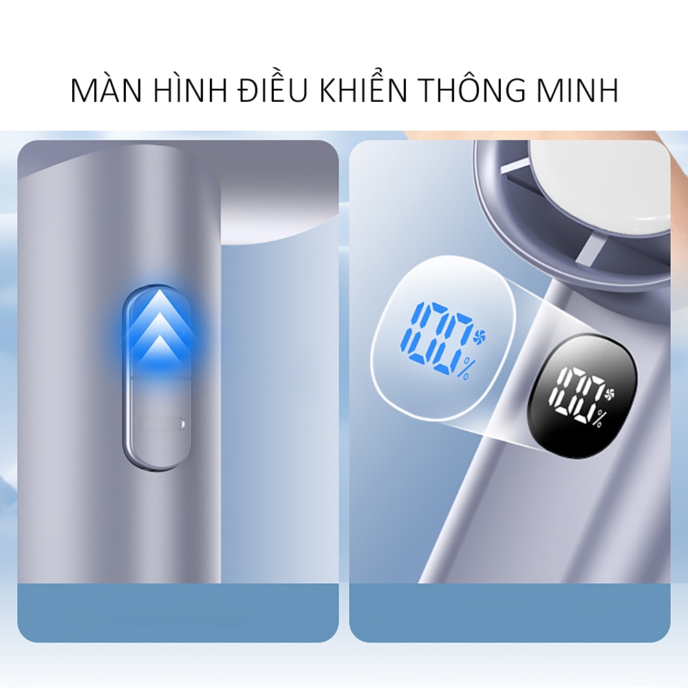 Tốc độ cao ​​100 tốc độ ​​Quạt, Quạt Mini phong cách mới nhất, có đèn, Quạt cầm tay sạc pin
