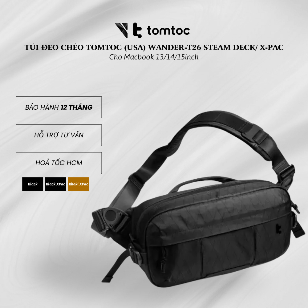 Túi Đeo Chéo Tomtoc (Usa) Wander-T26 Steam Deck/ X-PAC Daily Sling Cao ...