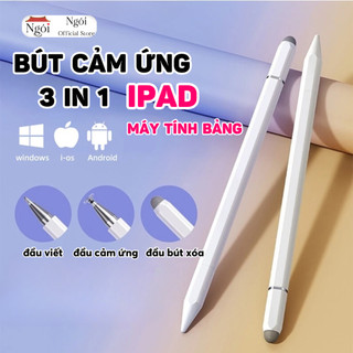 Bút Cảm Ứng Đa Năng 3IN1 Tương Thích Điện Thoại Máy Tính Bảng Laptop, Bút Đa Năng Hít Máy Tính Bảng Xịn Sò - BCU01