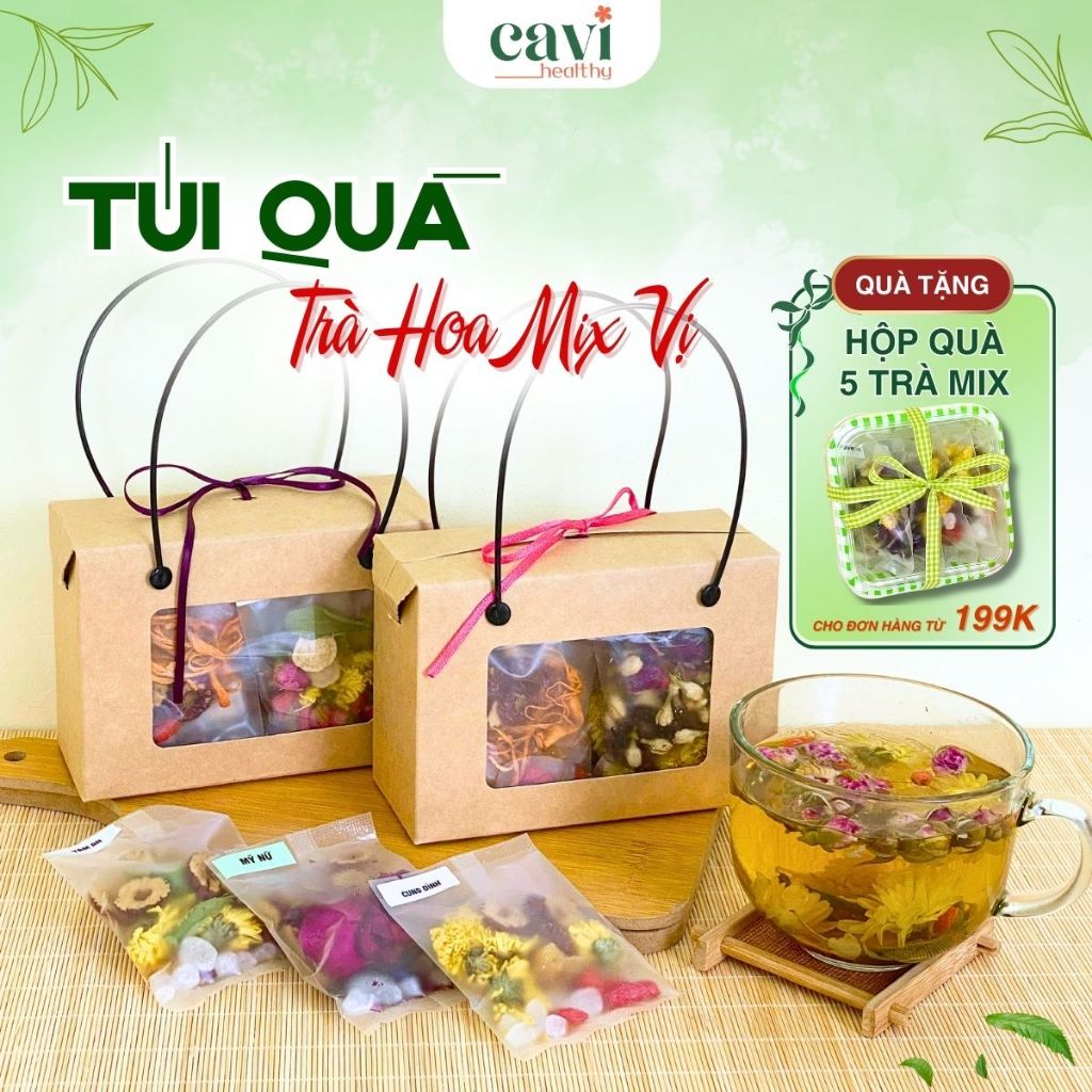 Túi Quà Trà Mix 20/11 Hoa Khô Đủ Vị Giúp Thanh Nhiệt, Đẹp Da, Giảm ...