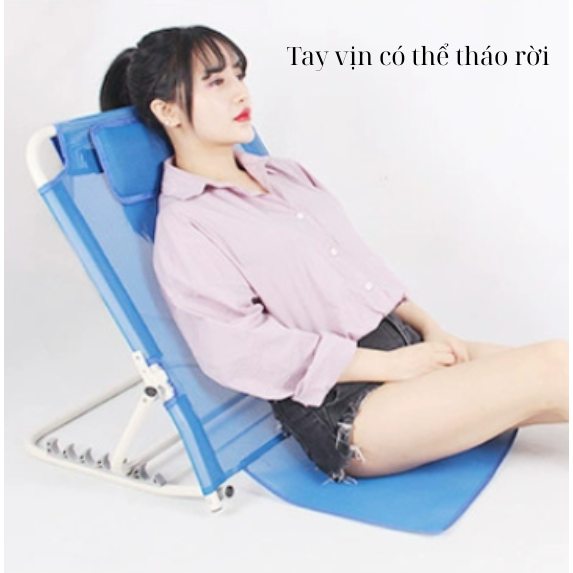 Ghế tưa lưng trên giường cho người già, người bệnh, người nằm liệt giường - Có tay vịn