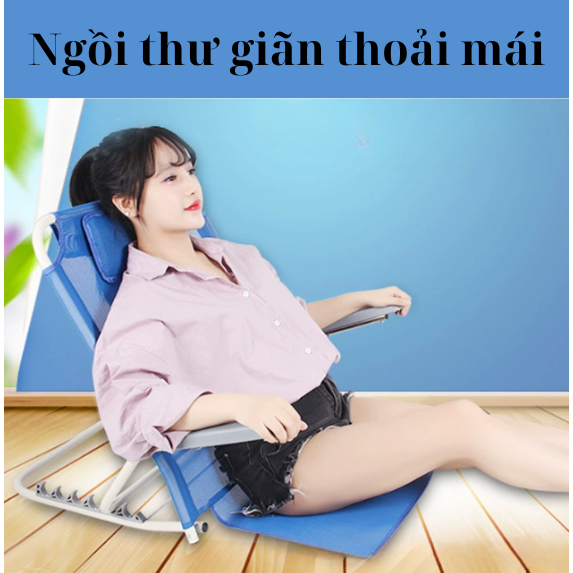 Ghế tưa lưng trên giường cho người già, người bệnh, người nằm liệt giường - Có tay vịn