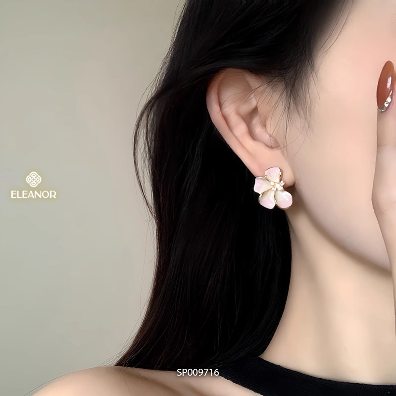Bông tai nữ chuôi bạc 925 Eleanor Accessories hình hoa phụ kiện trang sức khuyên tai 9716