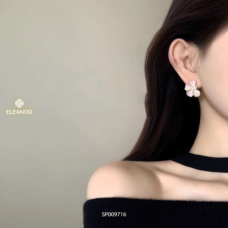 Bông tai nữ chuôi bạc 925 Eleanor Accessories hình hoa phụ kiện trang sức khuyên tai 9716