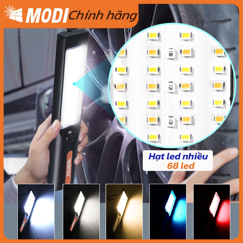 Ảnh Đèn Pin LED Cầm Tay Cao Cấp MODI SOLAR, Đèn Pin Led  Năng Lượng Mặt Trời Đa Năng Tiện Lợi 3