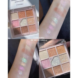 [Unleashia] Bảng Phấn Mắt 9 Ô Unleashia Glitterpedia Eye Palette