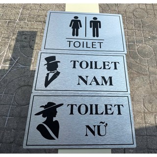 Bảng WC Nam, WC nữ (kt: 15x30) , WC TOILET ( kt: 20x30cm) Men, Women (kt: 15x25)