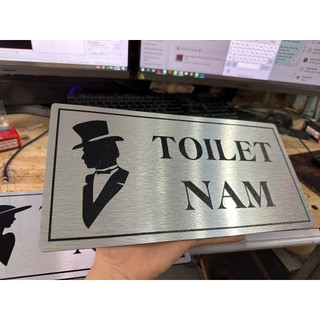 Bảng WC Nam, WC nữ (kt: 15x30) , WC TOILET ( kt: 20x30cm) Men, Women (kt: 15x25)