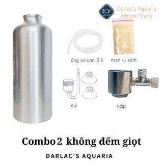 BỘ CHẾ CO2 THUỶ SINH NẮP INOX TỪ MEN VI SINH TỰ NHIÊN – 3 COMBO LINH HOẠT