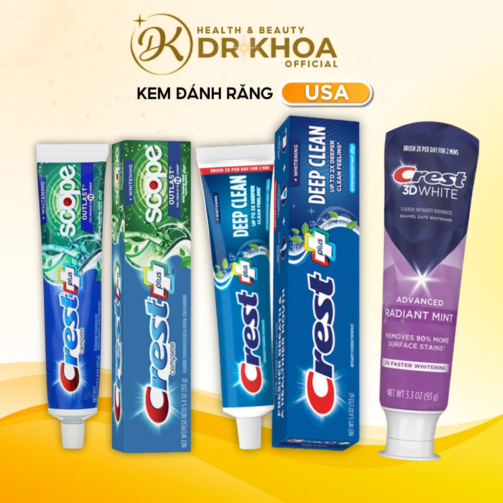 [HÀNG MỸ] Kem Đánh Trắng Răng Crest Complete PLUS Deep Clean/Whitening ...
