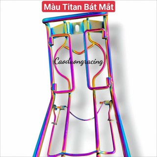 Gác baga xe máy gắn cho honda wave nhỏ màu titan sáng bóng  inox dày 10ly phụ tùng xe máy caoduongracing