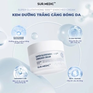 Tinh chất, Kem dưỡng sáng mờ thâm Sur.Medic Neogenlab Super Glutathione 100 Bright Ampoule 32ml