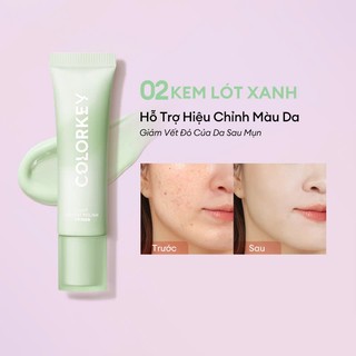Kem Lót COLORKEY Giúp Hiệu Chỉnh Màu Da & Nâng Tone Da Mỏng Nhẹ Không Bí Da 30g