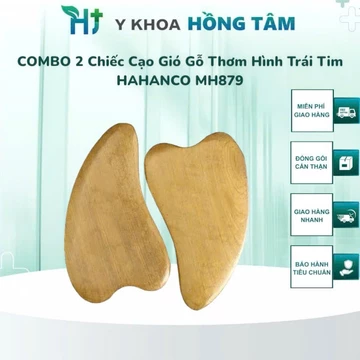 ComBo 2 Chiếc Dụng Cụ Cạo Gió MH879, Thiết Kế Hình Trái Tim, Chất Liệu Gỗ Thơm, Dễ Sử Dụng