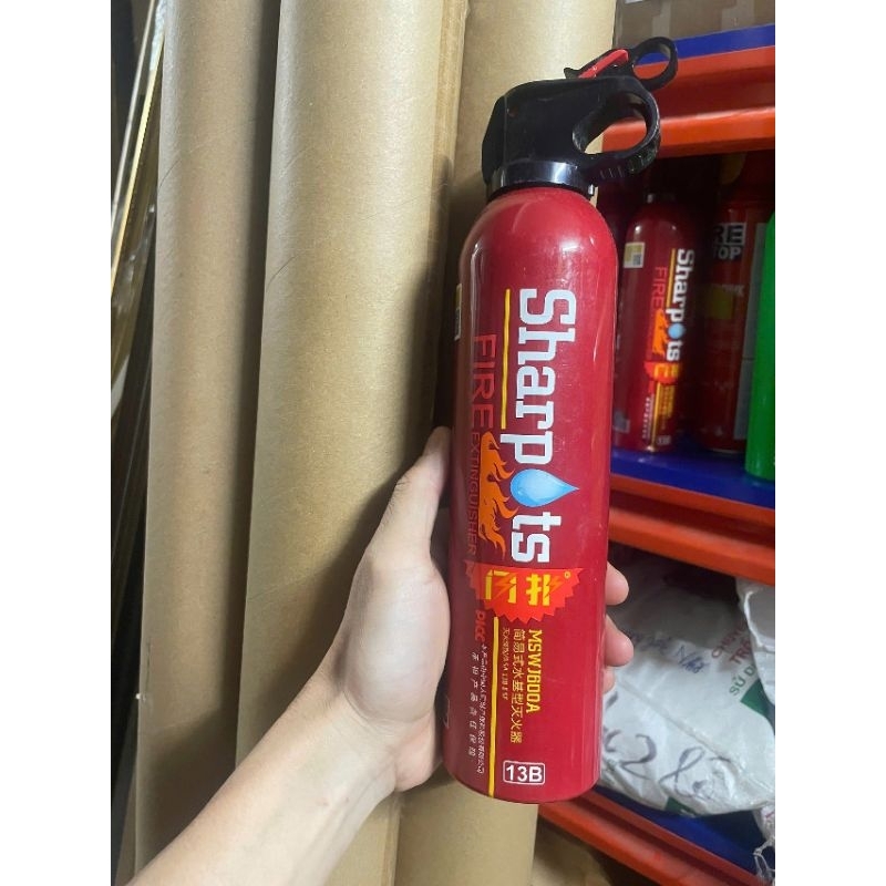 Bình chữa cháy ô tô, Sharpots 600ml, bình chữa cháy mini, bình cứu hỏa ...