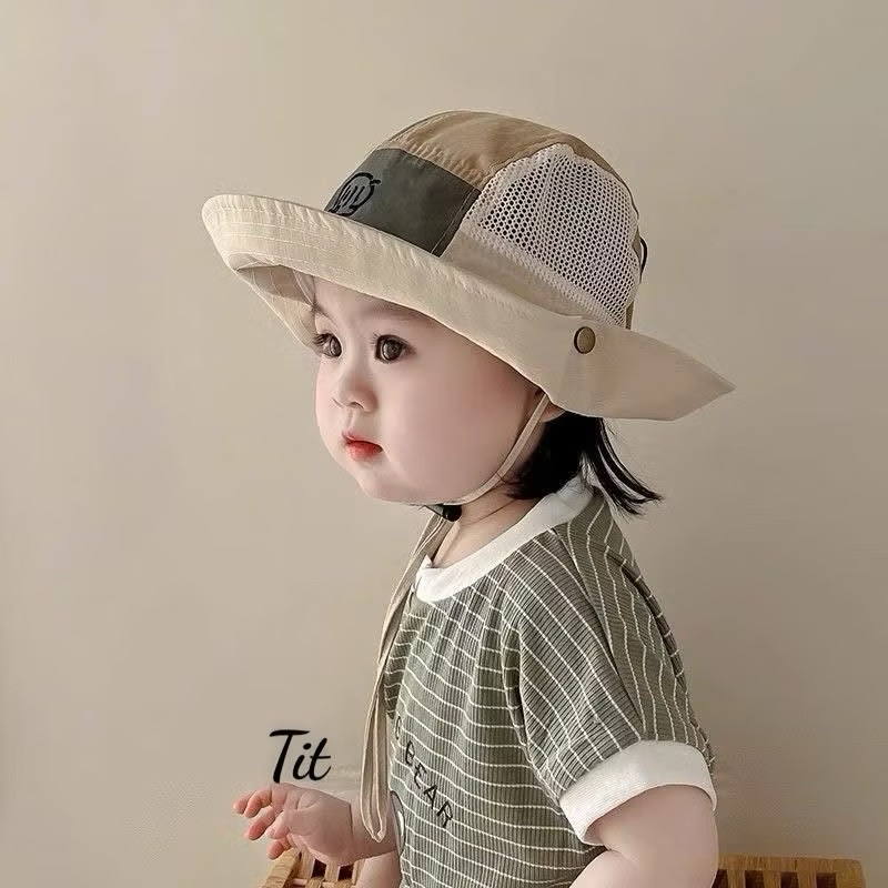 Mũ nón chống nắng trẻ em - Mũ xô bé trai bé gái phong cách Hàn Quốc