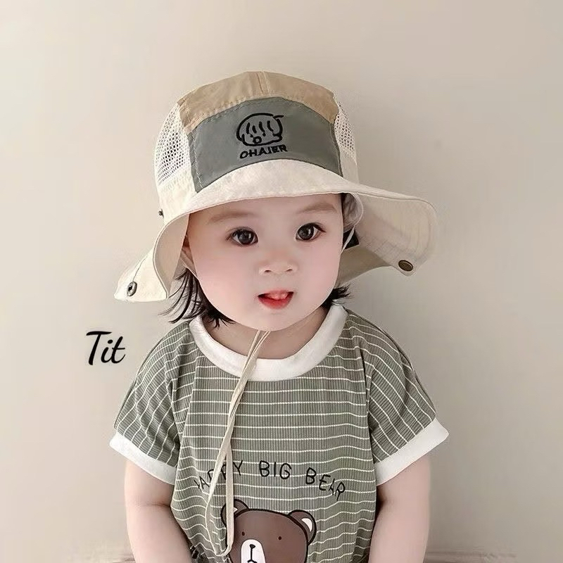 Mũ nón chống nắng trẻ em - Mũ xô bé trai bé gái phong cách Hàn Quốc
