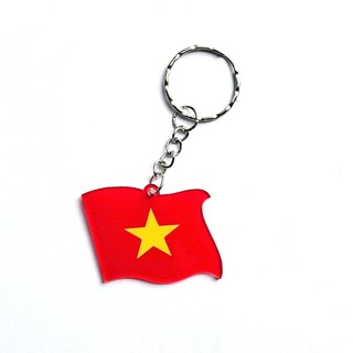 [Giá_Xưởng=3.8k/c] Móc Khóa Cờ Đỏ Sao Vàng - Móc Khóa Cờ Tổ Quốc - Móc Khóa In Theo Yêu Cầu