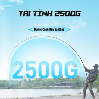 [Bảo Hành 1 Năm] Cần Câu Tay Chiến Vương 5H28i Cần Câu Đài Chính Hãng Carbon 24T+30T Cao Cấp