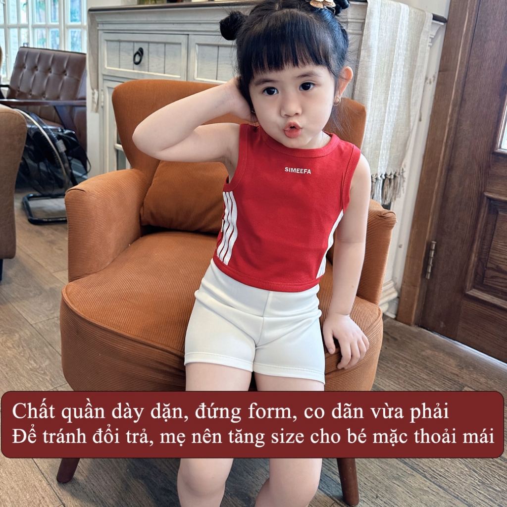 Ảnh Quần Đùi Biker Ôm Ngắn Cho Bé Tôn Dáng, Dễ Phối Đồ, Quân Đùi Cho Bé -BabyBoo-PiBo-T2- QDBK 1