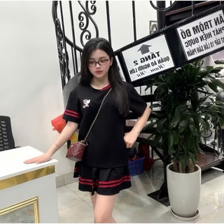 Set váy thêu Cún cho bé gái hottrend (9-44kg)