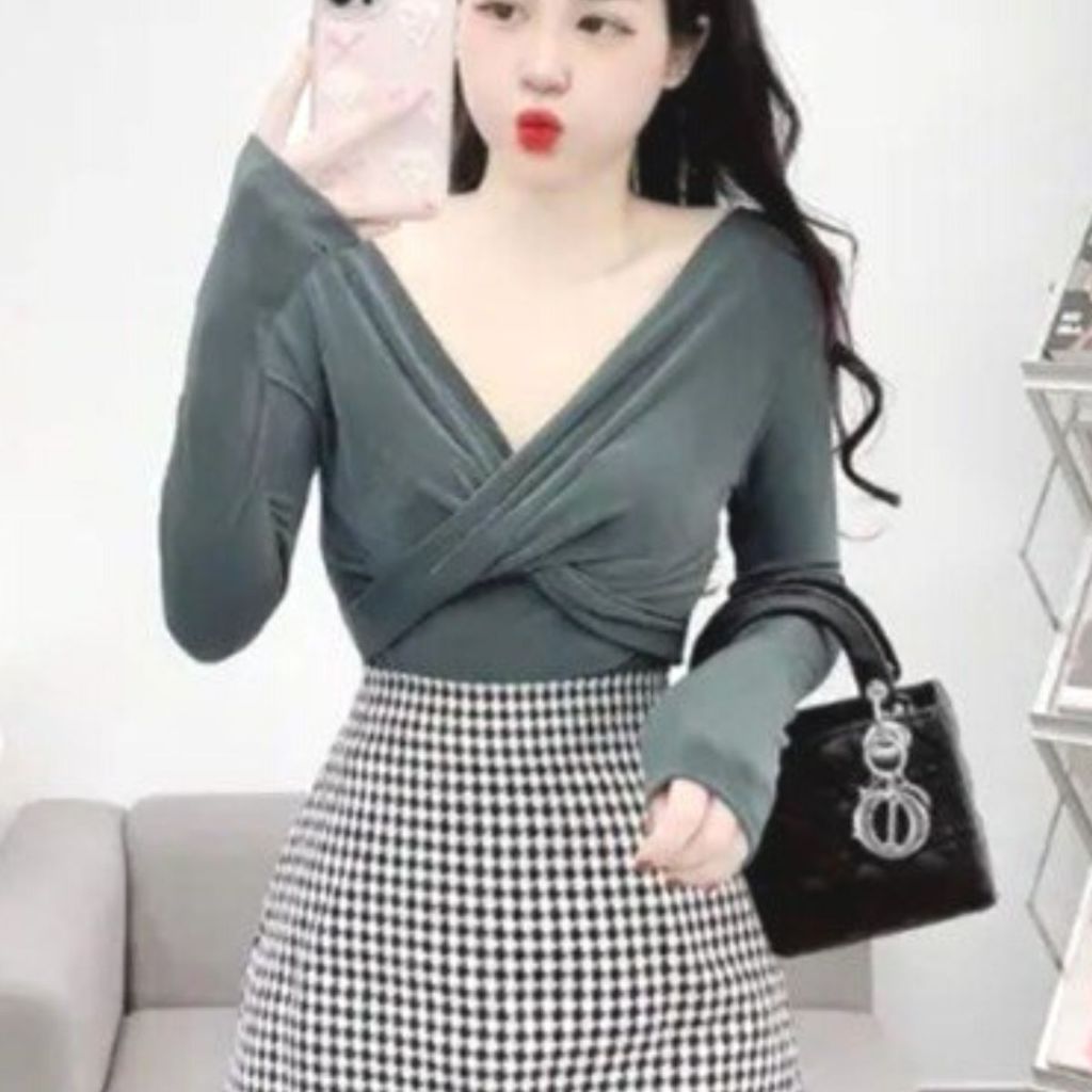 Áo thun nữ tay ngắn xoắn ngực vải mỏng ôm body đẹp bigsize ESHOP áo nhũ kim tuyến dễ thương MS026