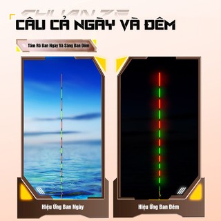 Phao Câu Đài Đèn Định Kiếm EF Phao Điện Thông Minh Câu Ngày Đêm Nâng Cấp Cảm Biến Trọng Lực