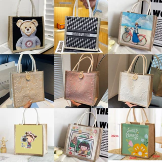 Túi Cói In Hình Vintage (loại siêu đẹp)