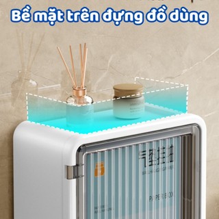 Kệ Đựng Đồ Nhà Tắm 3 Tầng Đa Năng, Hộp Chứa Giấy Chia Ngăn Dán Tường Thích Hợp Cho Không Gian Nhỏ```