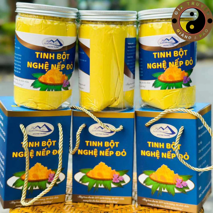 Tinh bột nghệ nếp đỏ nano curcumin nguyên chất Tây Bắc loại 1 (500g, 1kg). Tinh bột nghệ nano uống, trộn mật ong