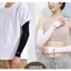 Găng tay chống nắng cao cấp IN LOGO Thiết kế lỗ xỏ ngón cái, Chất liệu vải dệt kim co giãn 4 chiều