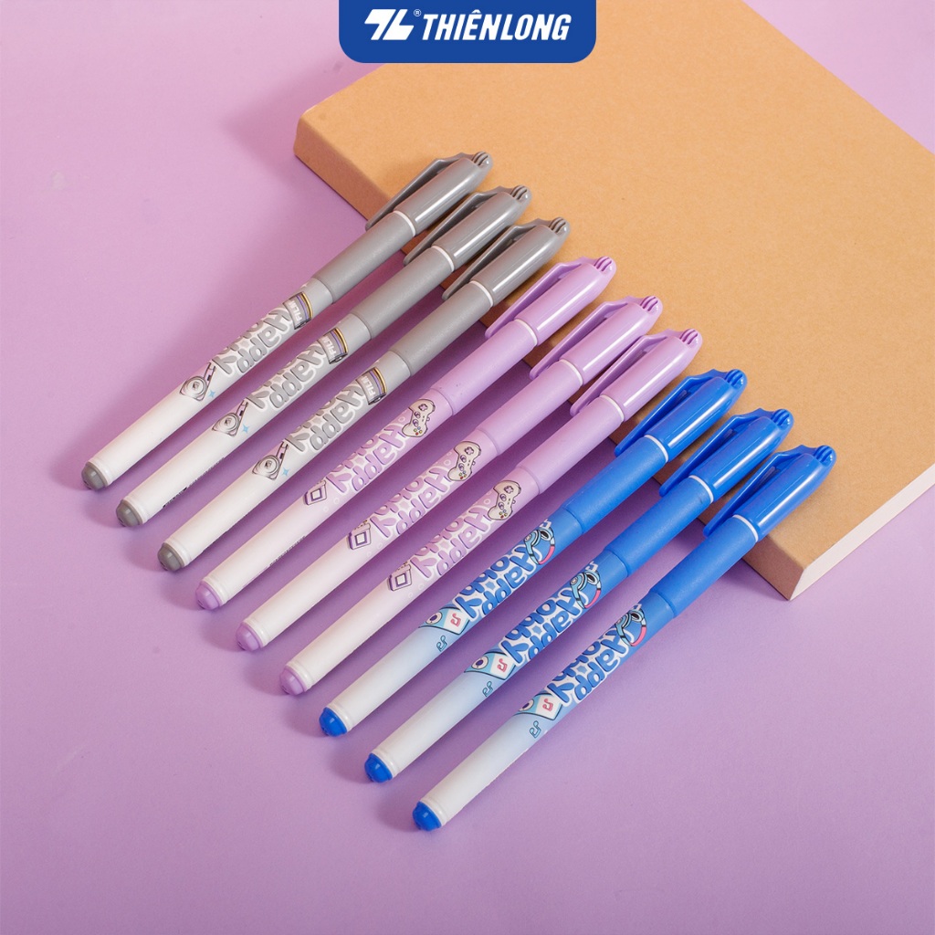 Combo 5/10/20 Bút gel Thiên Long Happ Obby GEL-056 - Nét viết 0.5mm, đệm tay êm ái, mực đều và liên tục | BigBuy360 - bigbuy360.vn