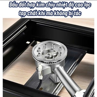 (hàng tốt) Bếp ga mini du lịch, bếp gas sản xuất bằng thép không gỉ chịu nhiệt độ cao