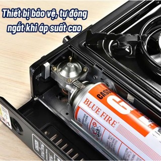(hàng tốt) Bếp ga mini du lịch, bếp gas sản xuất bằng thép không gỉ chịu nhiệt độ cao
