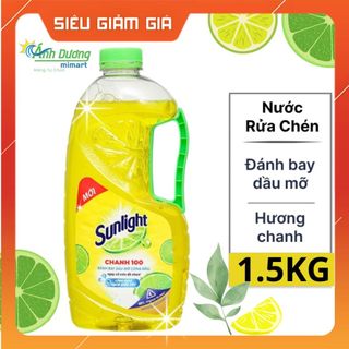 Nước rửa chén bát Sunlight chanh 100 can 1,5kg