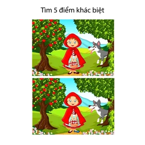 Tìm điểm khác biệt trong các bức tranh giúp bé tăng khả năng tu duy, quan sát và rèn luyện tính kiên nhẫn