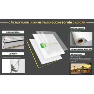 Tranh Treo Tường Chữ Thư Pháp Công Ơn Cha Mẹ - Tranh Treo Phòng Khách Laminate Tráng Gương