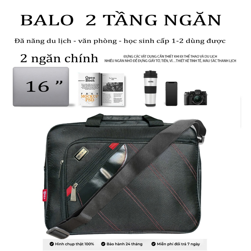 Cặp học sinh đa năng đeo chéo Balo chống sốc laptop chất Dù cao cấp 10 kiểu mẫu GSR GF91 {SIÊU BỀN}