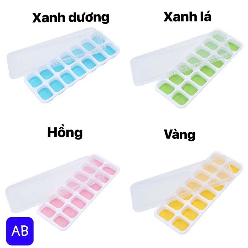 Khay Đá Silicon Có Nắp Đậy cho gia đình Tiện dụng -M201