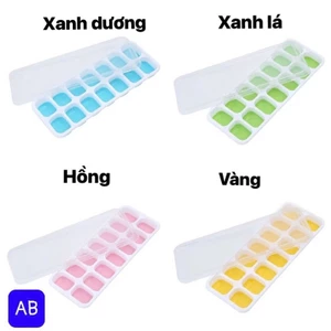 Khay Đá Silicon Có Nắp Đậy cho gia đình Tiện dụng -M201