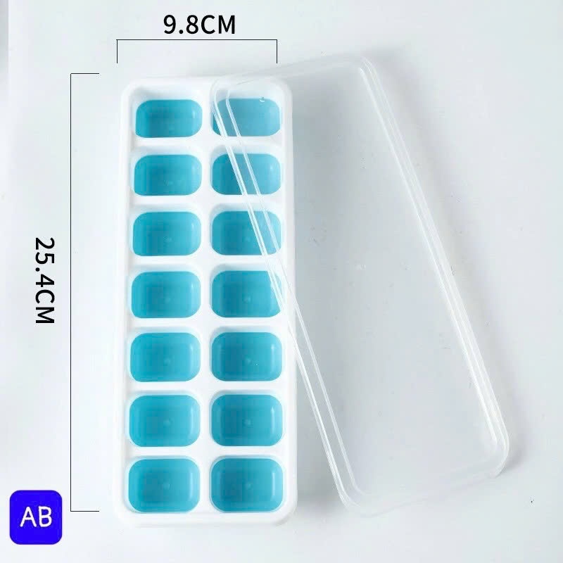 Khay Đá Silicon Có Nắp Đậy cho gia đình Tiện dụng -M201