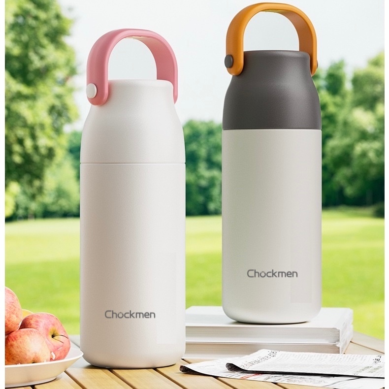 Bình Giữ Nhiệt CHOCKMEN Inox 316 Tay Cầm Silicone Chịu Nhiệt Bình Ủ Cháo Hộp Bảo Ôn