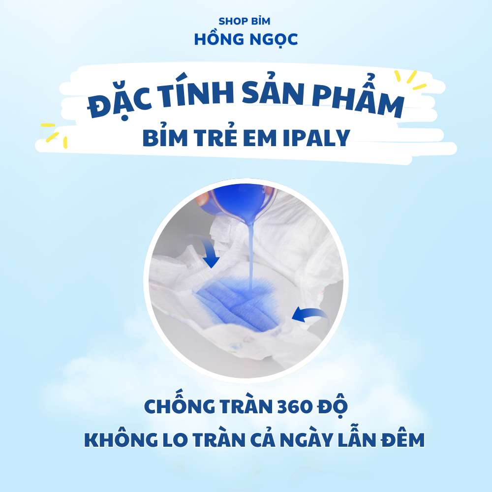 Bỉm Trẻ Em Ipaly Organic Thấm Hút Nhanh Chóng An Toàn Cho Da Mềm Mại Không Hăm